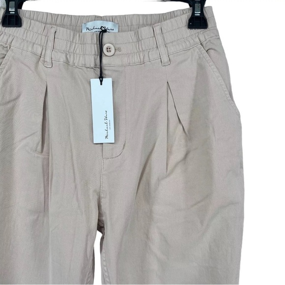 NWT - MSRP $99 Michael Stars Penny beige cotton stretch twill Chino pants M - Picture 4 of 7